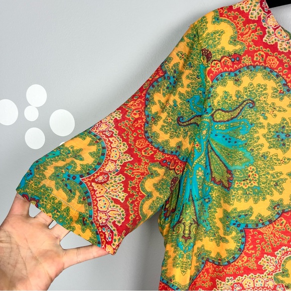 WDNY Paisley Shift Dress Size XL - Picture 2 of 5